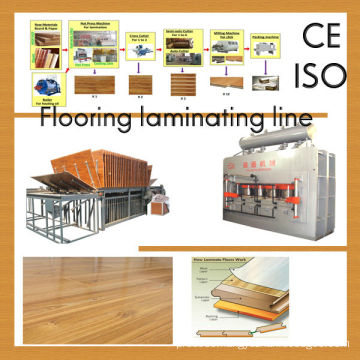 HDF melamine flooring hot press/ laminate flooring hot press/parquet floor making machine